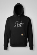 Black Carhartt hoodie with white D3 logo