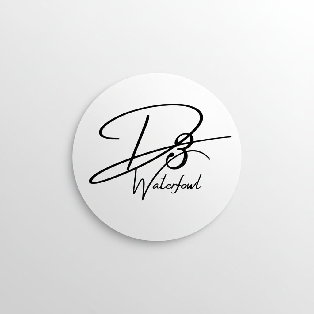 Circular Black Logo Sticker