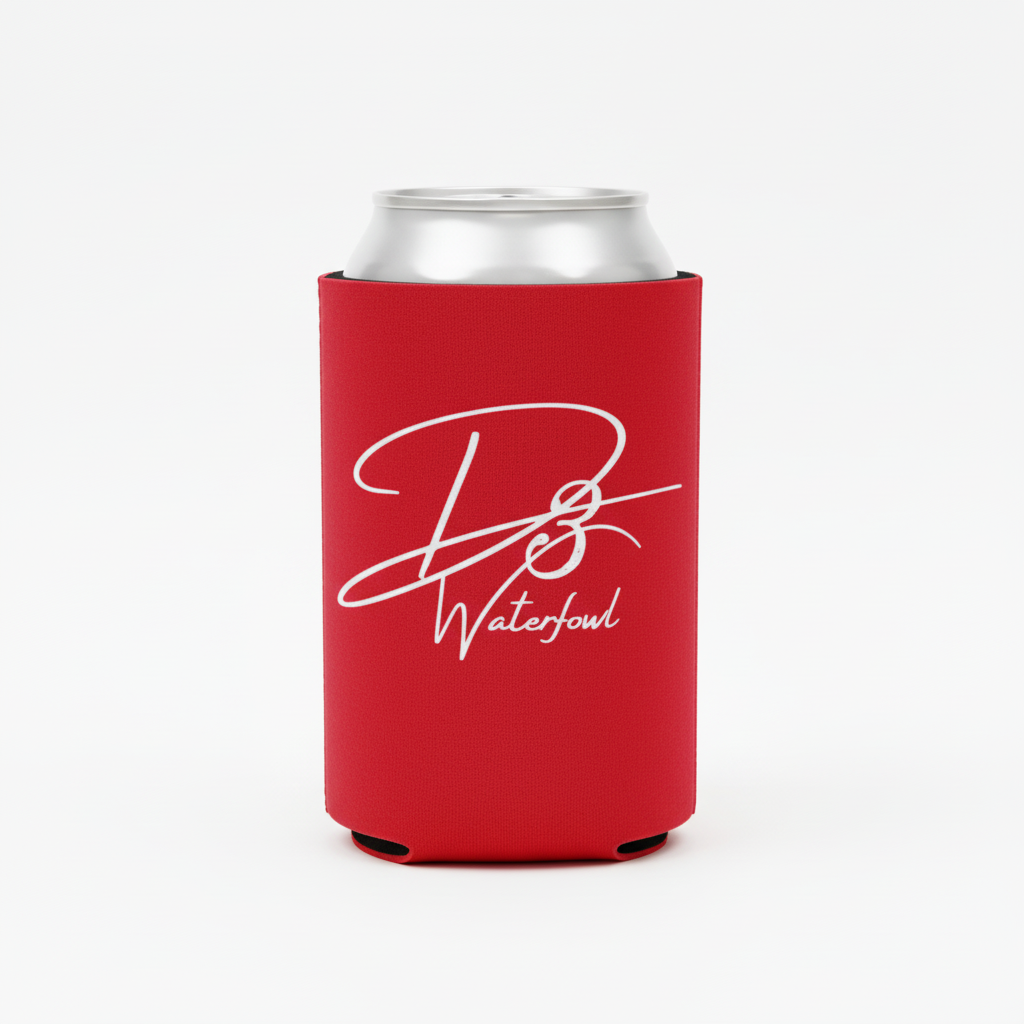 Red Koozie with White Logo